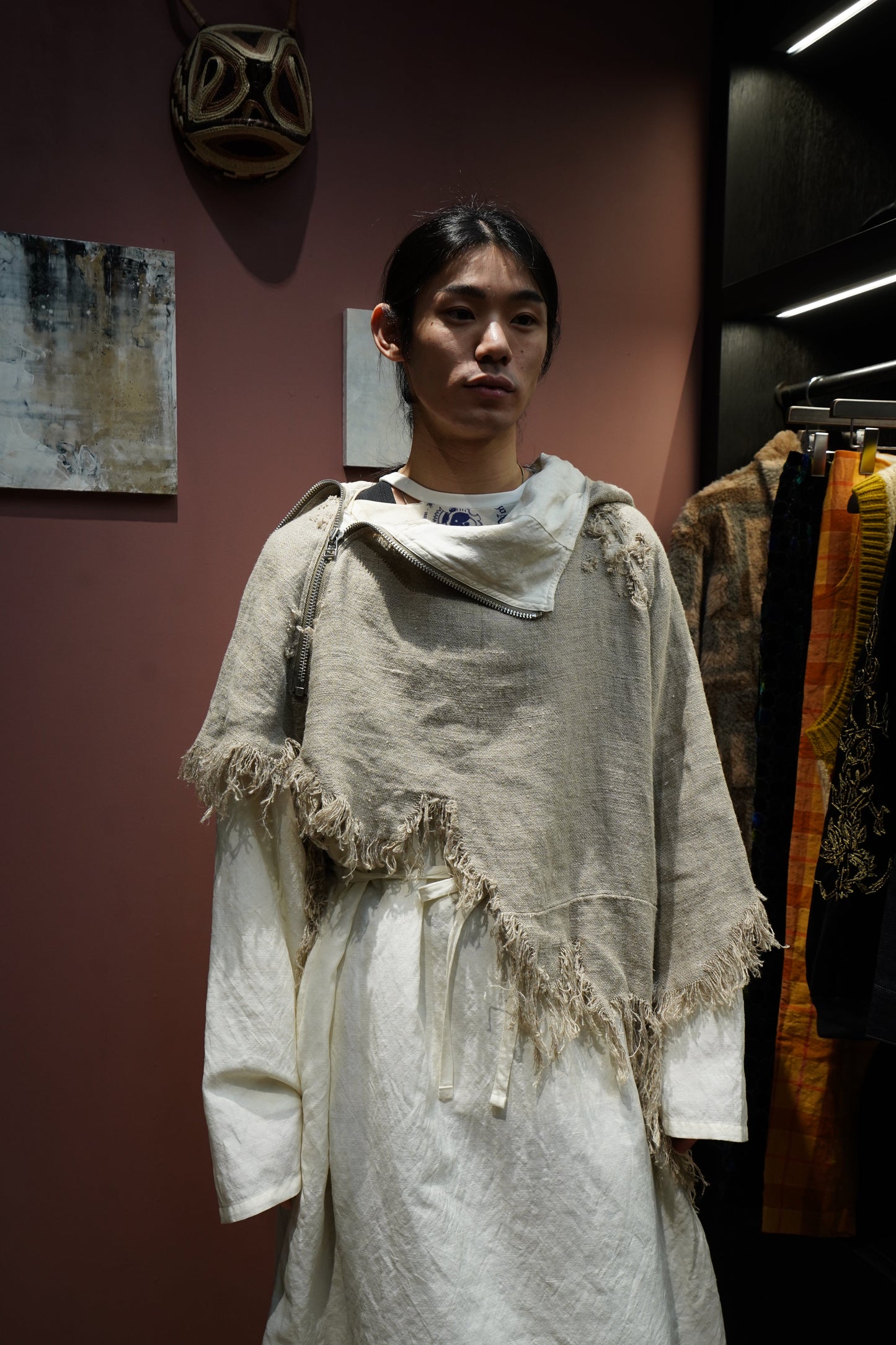 Fujimoto Faded Anorak Coat (Natural)