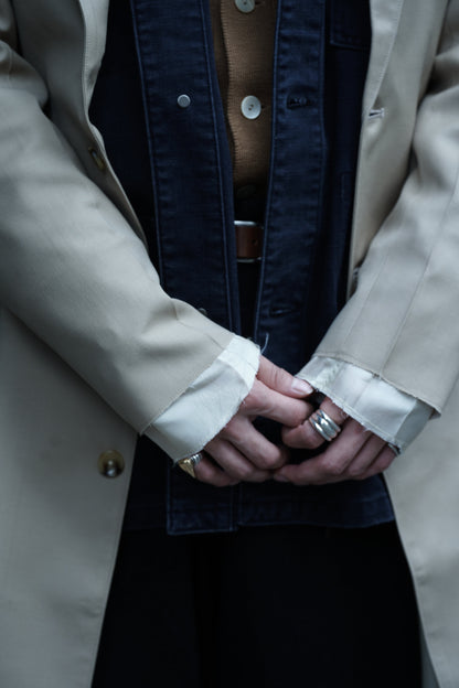 Glass Cypress Khaki Coat with Extended Lining (Khaki)