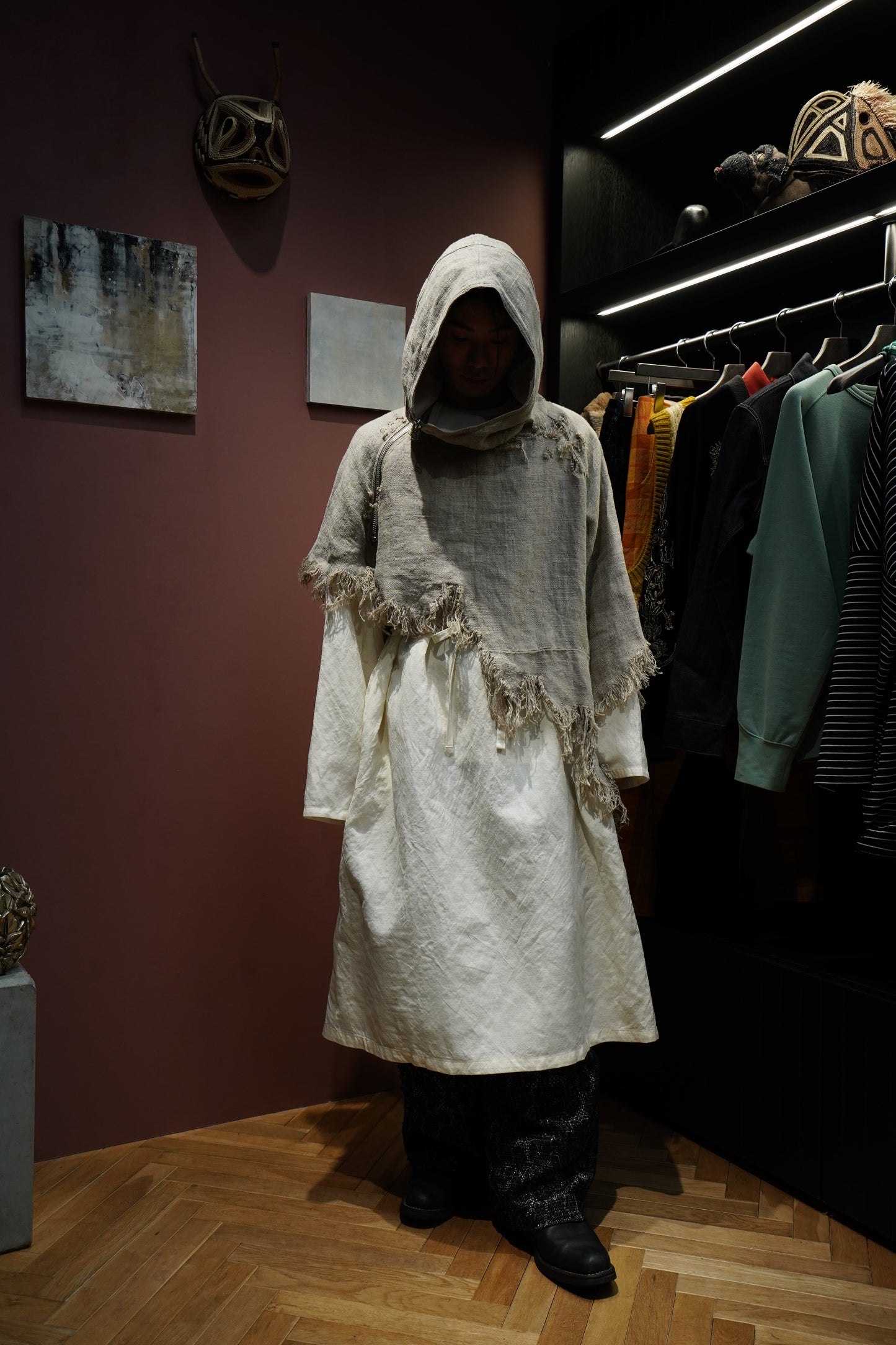 Fujimoto Faded Anorak Coat (Natural)