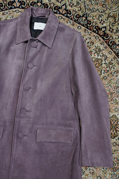 SUGARHILL SUEDE LEATHER COAT (PURPLE)