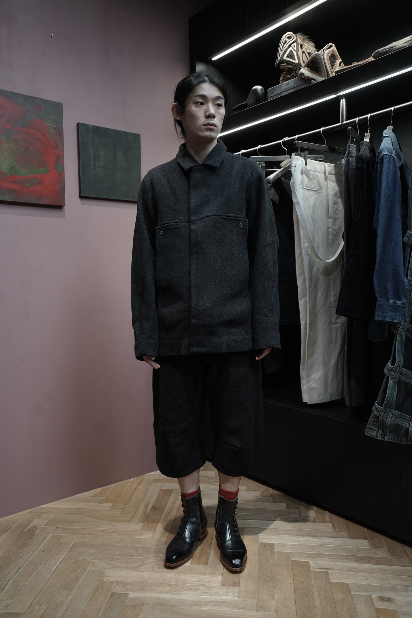 Omar Afridi NOVA OVERCOAT (CHARCOAL GREY)