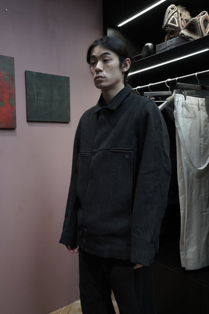 Omar Afridi NOVA OVERCOAT (CHARCOAL GREY)