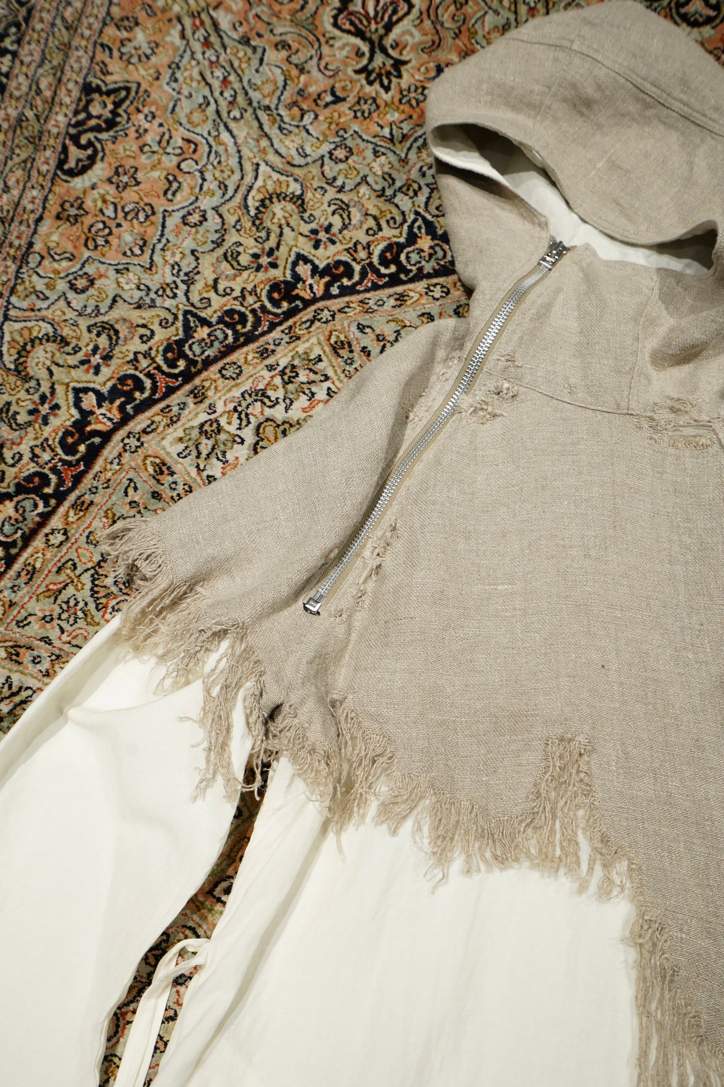 Fujimoto Faded Anorak Coat (Natural)