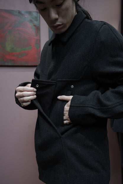 Omar Afridi NOVA OVERCOAT (CHARCOAL GREY)