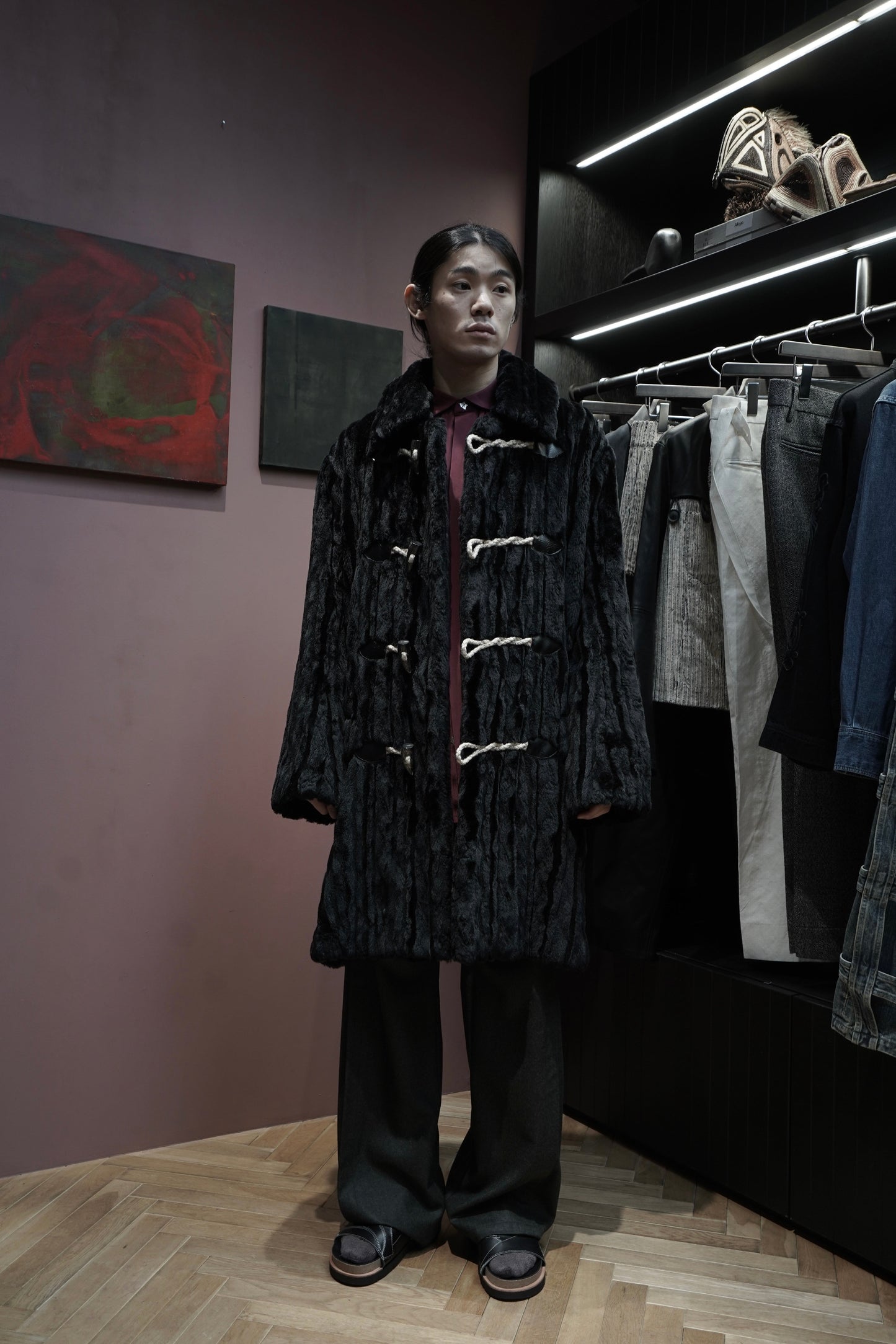 SUGARHILL FUR COAT (BLACK)