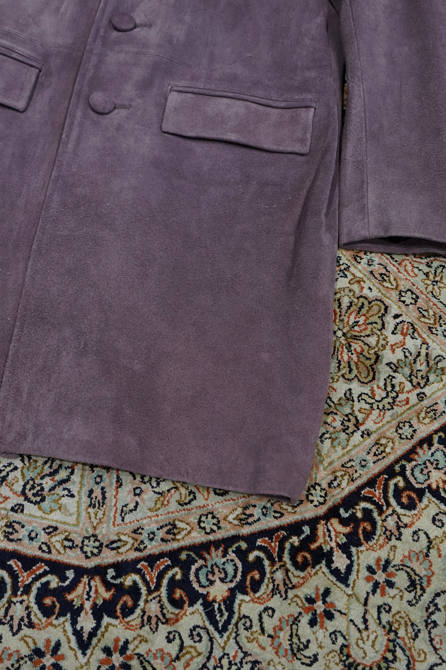 SUGARHILL SUEDE LEATHER COAT (PURPLE)