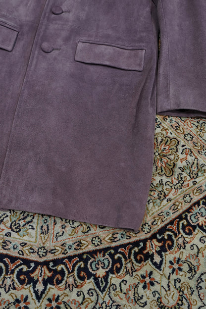 SUGARHILL SUEDE LEATHER COAT (PURPLE)