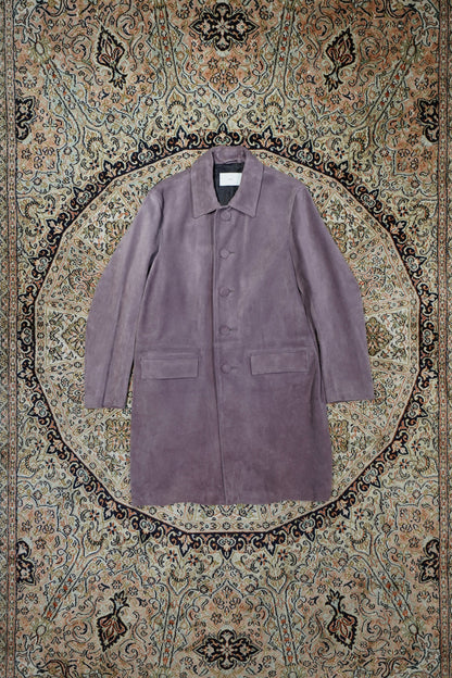 SUGARHILL SUEDE LEATHER COAT (PURPLE)