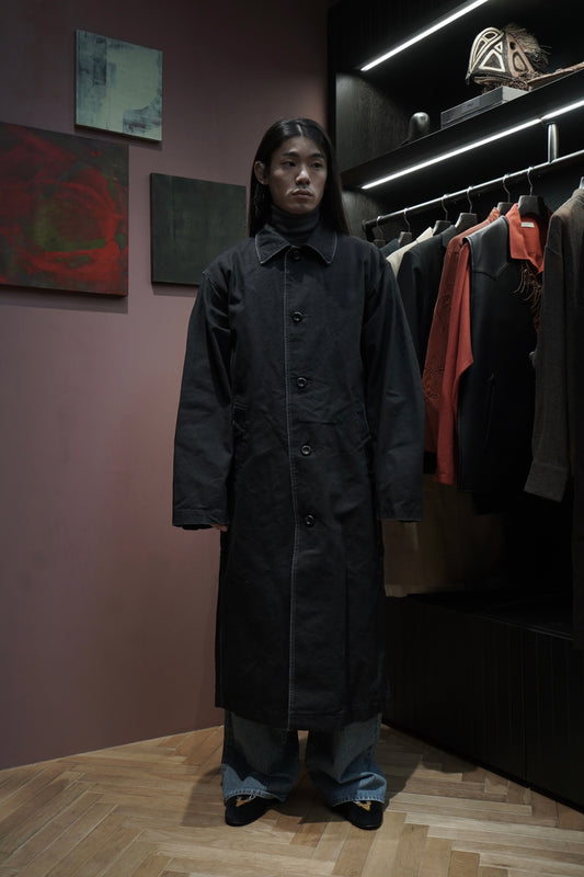 Fujimoto Lined Single Coat (BLACK)