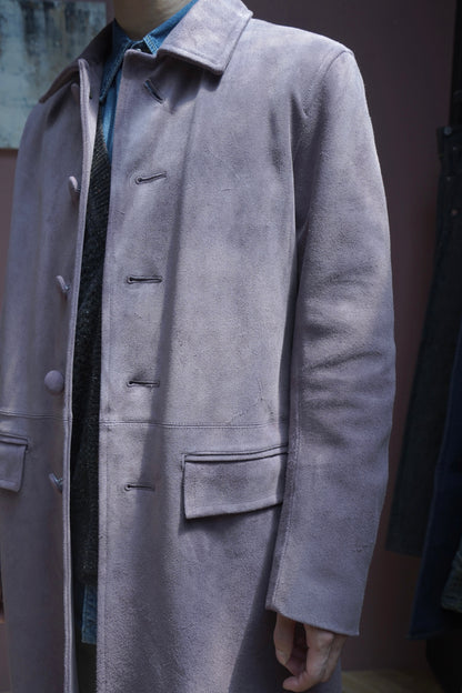 SUGARHILL SUEDE LEATHER COAT (PURPLE)