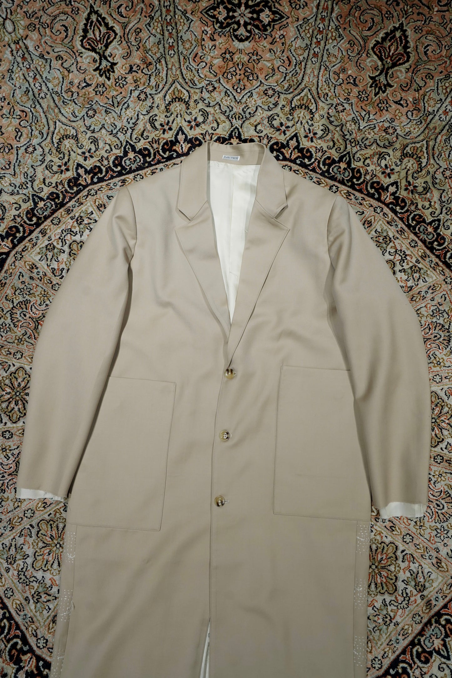Glass Cypress Khaki Coat with Extended Lining (Khaki)