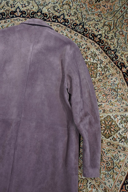 SUGARHILL SUEDE LEATHER COAT (PURPLE)