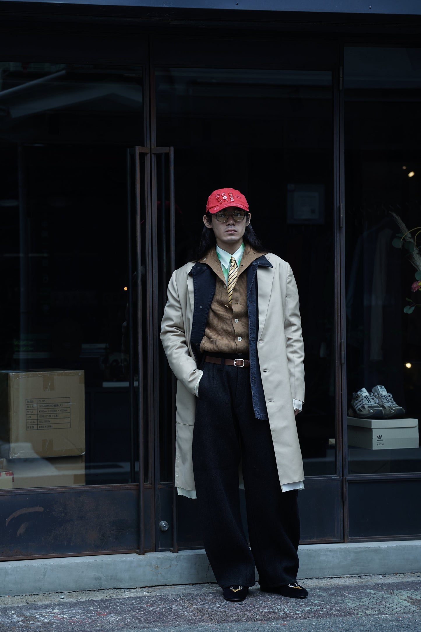 Glass Cypress Khaki Coat with Extended Lining (Khaki)