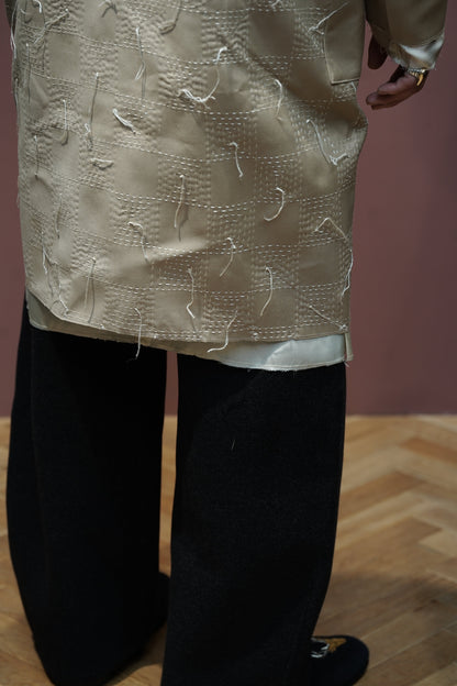 Glass Cypress Khaki Coat with Extended Lining (Khaki)