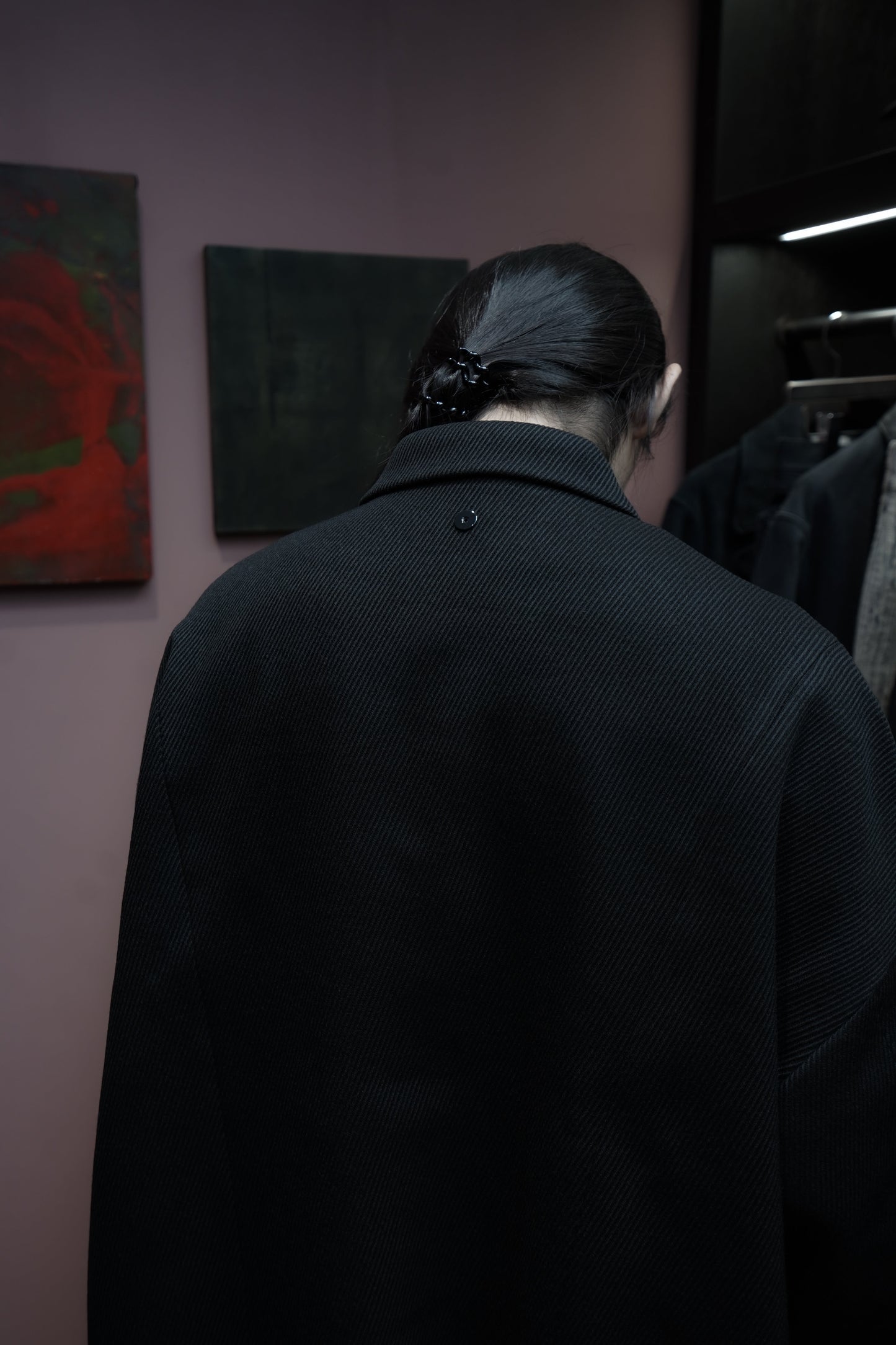 Omar Afridi BALOONED COCOON COAT (BLACK)