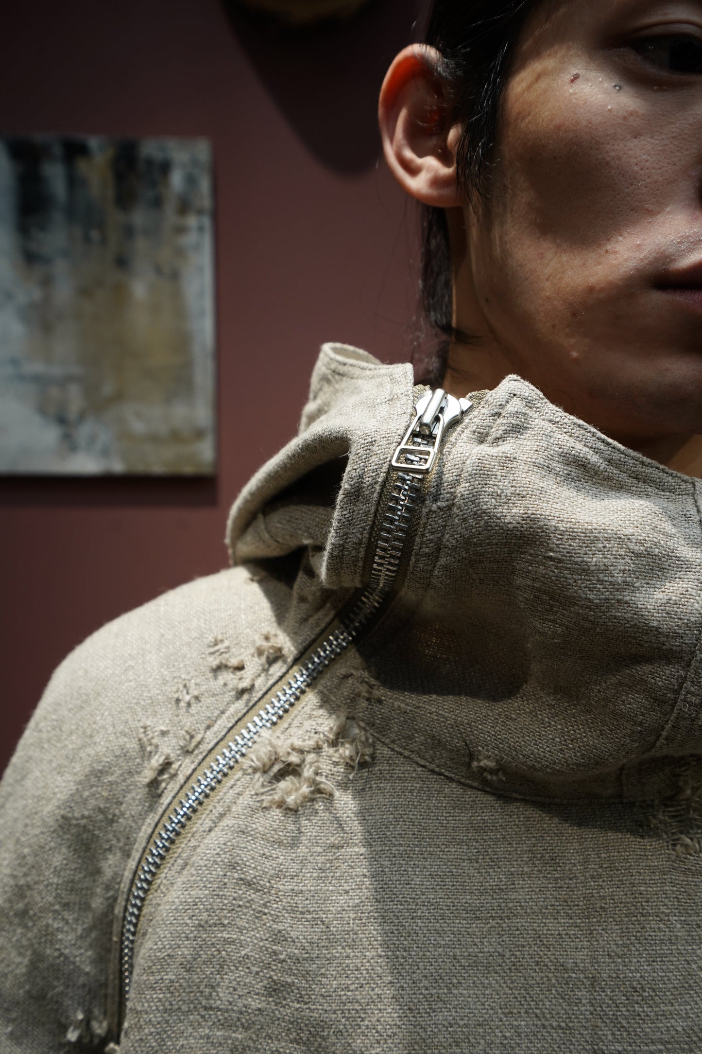 Fujimoto Faded Anorak Coat (Natural)