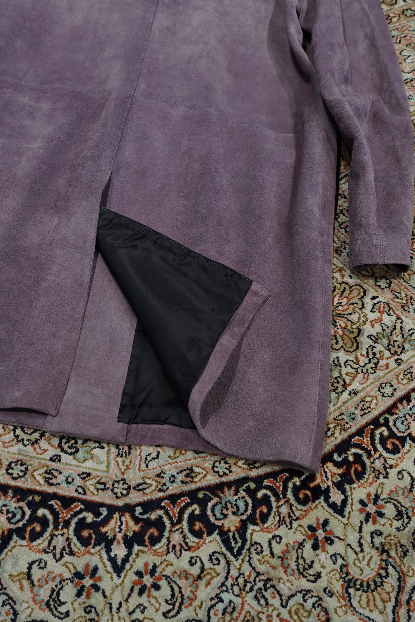SUGARHILL SUEDE LEATHER COAT (PURPLE)