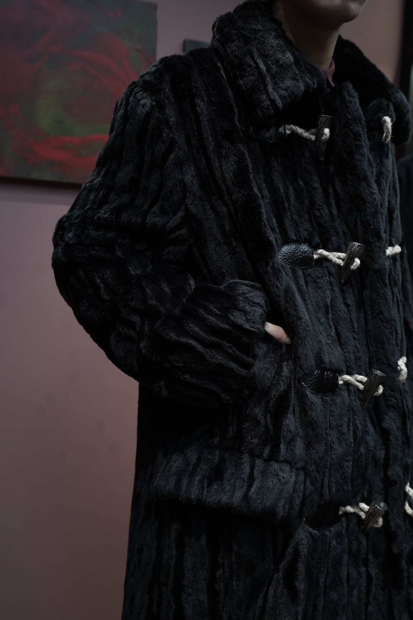 SUGARHILL FUR COAT (BLACK)