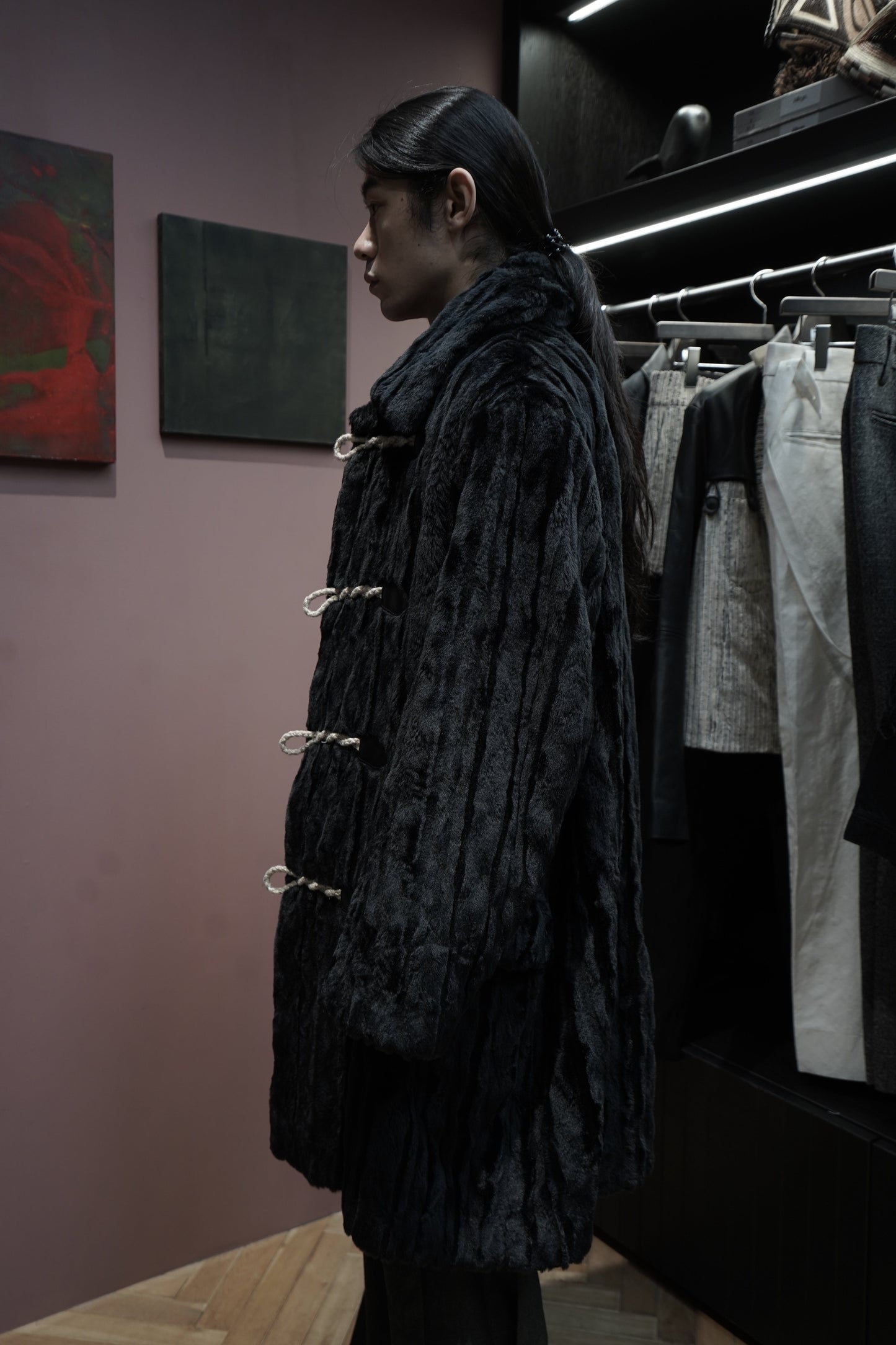 SUGARHILL FUR COAT (BLACK)