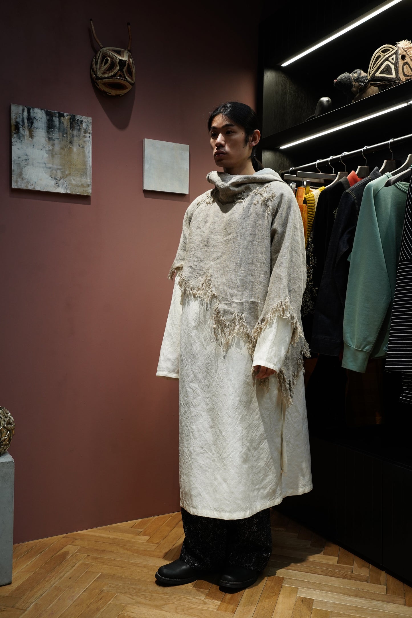 Fujimoto Faded Anorak Coat (Natural)