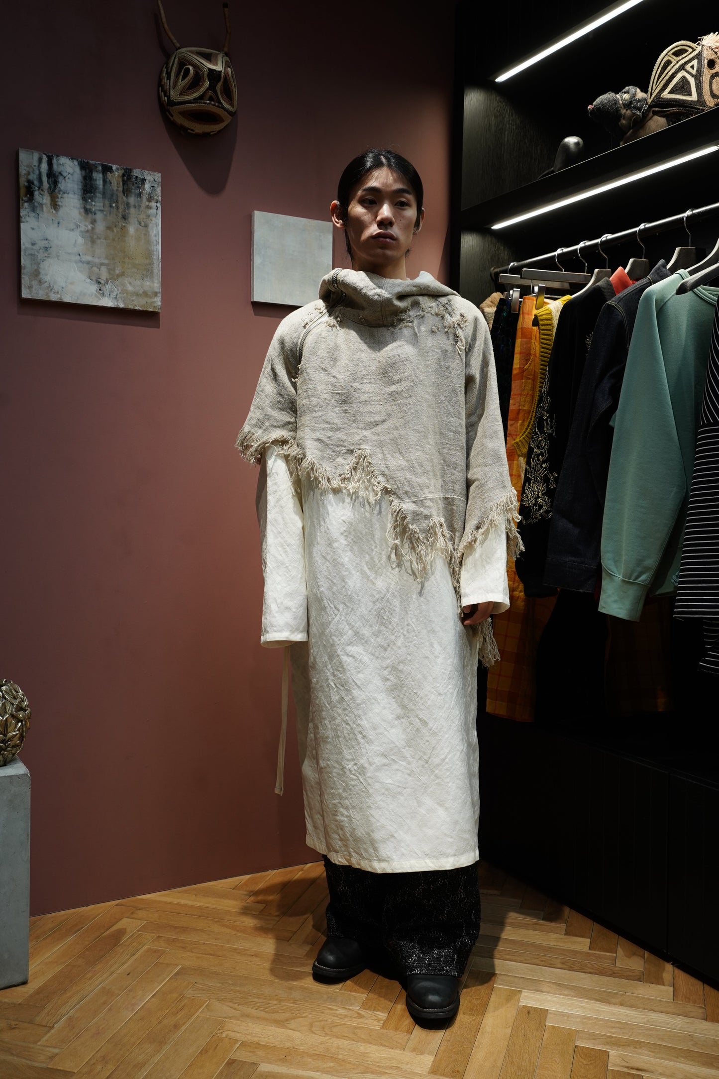 Fujimoto Faded Anorak Coat (Natural)