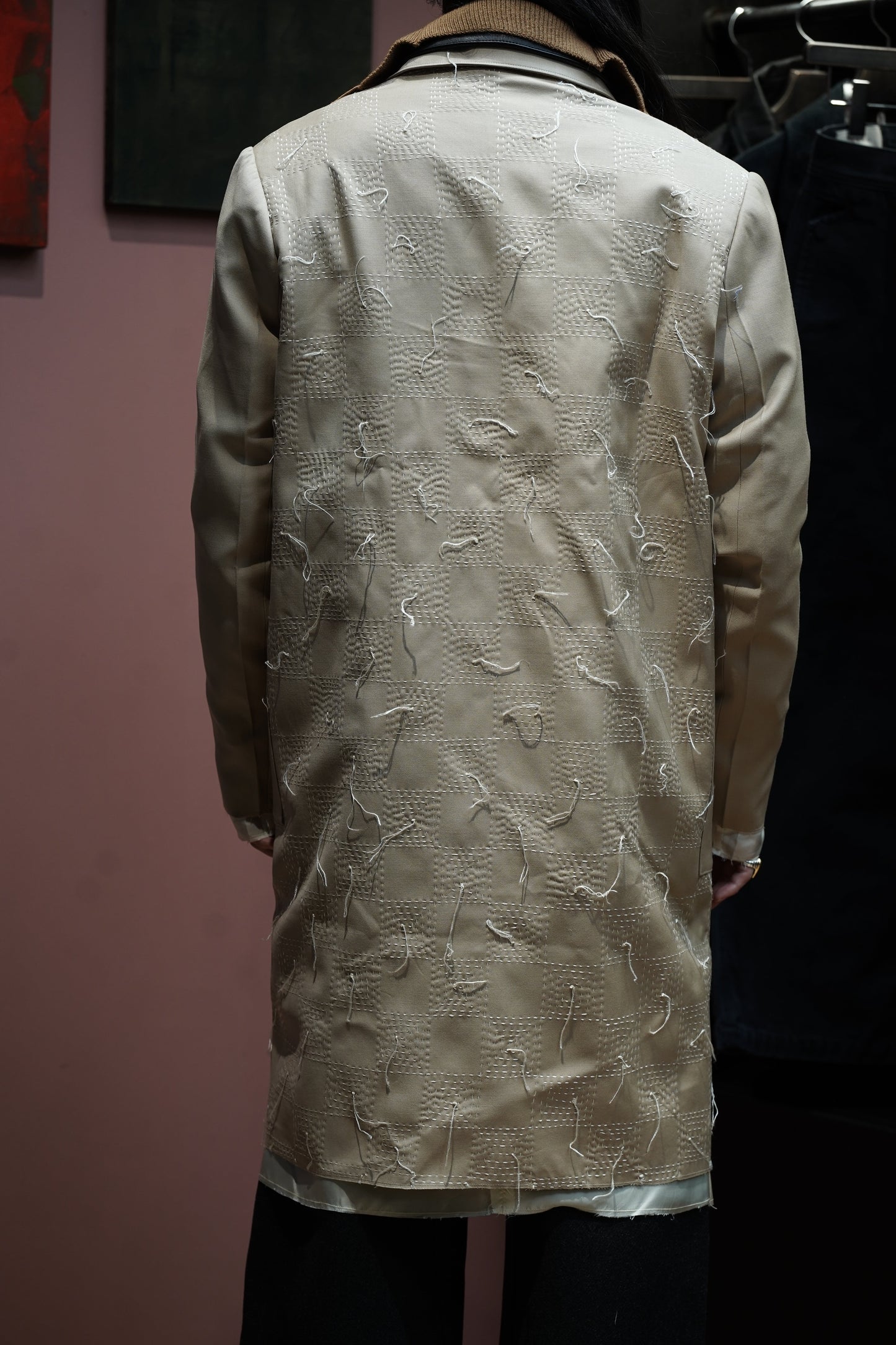 Glass Cypress Khaki Coat with Extended Lining (Khaki)